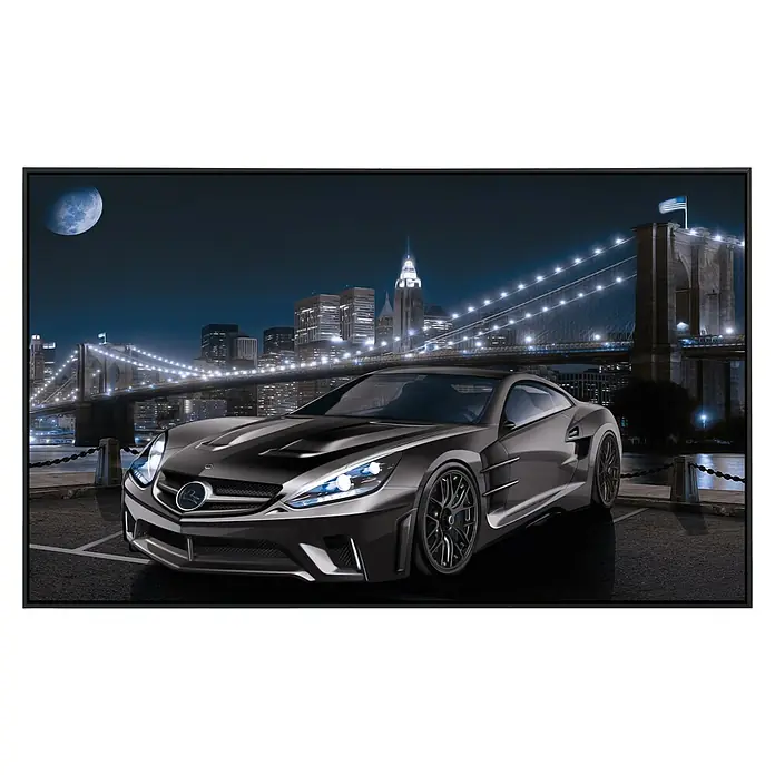Papermoon Infrarot-Bildheizkörper Manhatten Car II - 120 x 60 cm, 1.200 W - Vorderansicht
