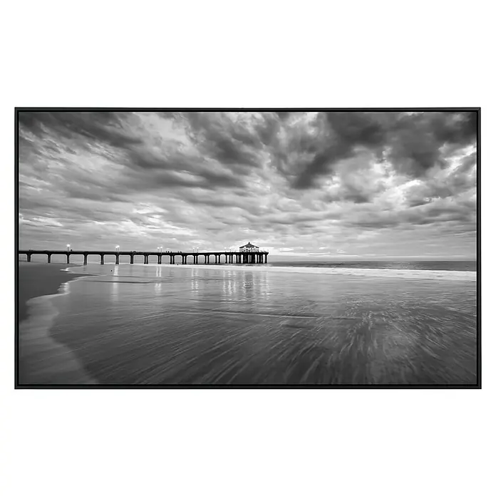 Papermoon Infrarot-Bildheizkörper Manhattan Beach Pier - 60 x 60 cm, 350 W - Vorderansicht