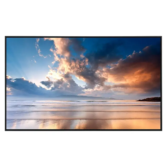 Papermoon Infrarot-Bildheizkörper Strand Morgen Sonnenaufgang - 80 x 60 cm, 450 W - Vorderansicht