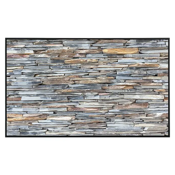 Papermoon Infrarot-Bildheizkörper Stonewall - 120 x 60 cm, 750 W - Vorderansicht