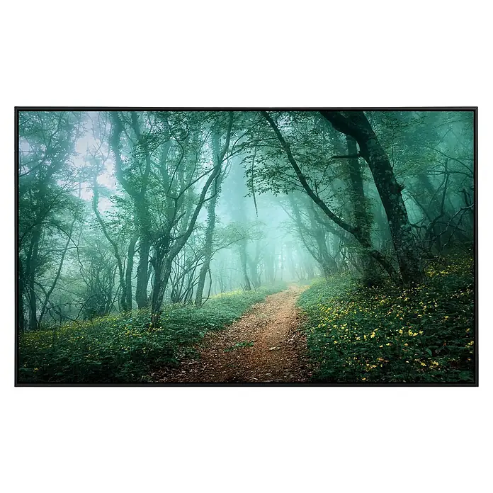 Papermoon Infrarot-Bildheizkörper Nebelwald im Nebel - 120 x 60 cm, 1.200 W - Vorderansicht