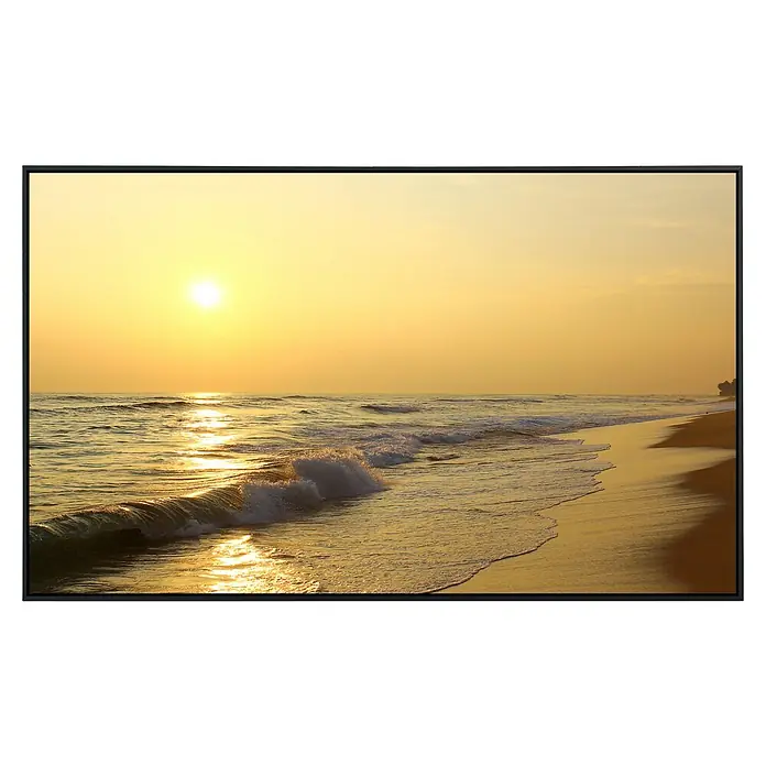 Papermoon Infrarot-Bildheizkörper Sonnenuntergangsstrand Sri Lanka - 120 x 60 cm, 1.200 W - Vorderansicht