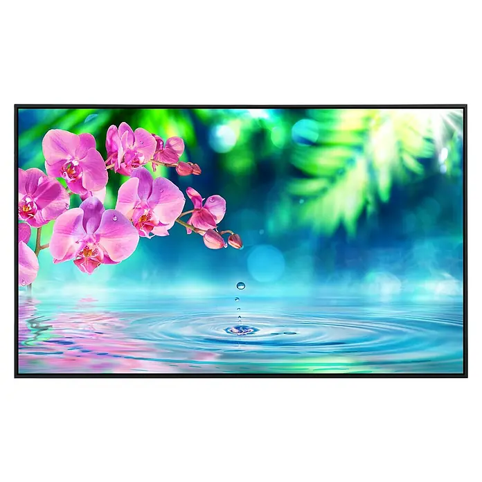 Papermoon Infrarot-Bildheizkörper Zen Orchidee und Tröpfchen - 60 x 60 cm, 350 W - Vorderansicht
