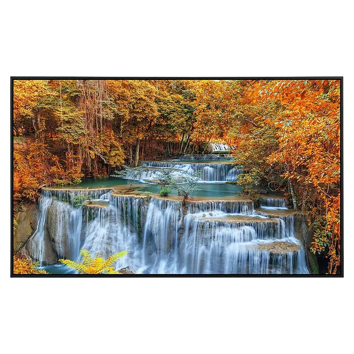 Papermoon Infrarot-Bildheizkörper Herbst Wasserfall Thailand - 120 x 60 cm, 900 W - Vorderansicht