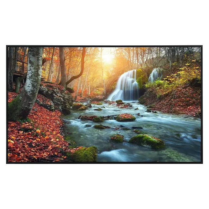 Papermoon Infrarot-Bildheizkörper Mountain River Autun Wasserfall - 80 x 60 cm, 450 W - Vorderansicht