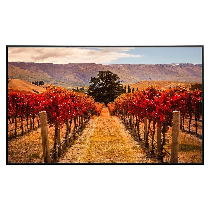 Papermoon Infrarot-Bildheizkörper Herbst Weinberg - 60 x 60 cm, 350 W - Vorderansicht