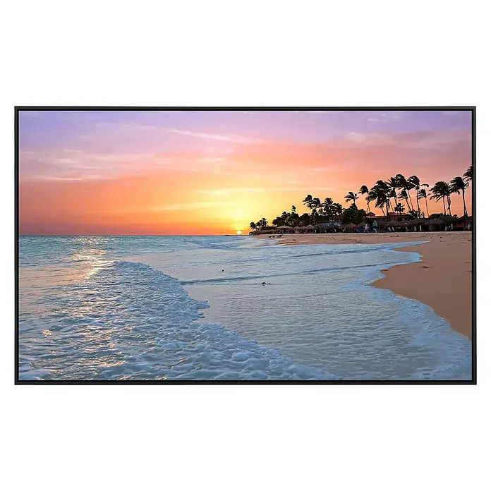 Papermoon Infrarot-Bildheizkörper Aruba Beach Sonnenuntergang - 120 x 60 cm, 900 W - Vorderansicht