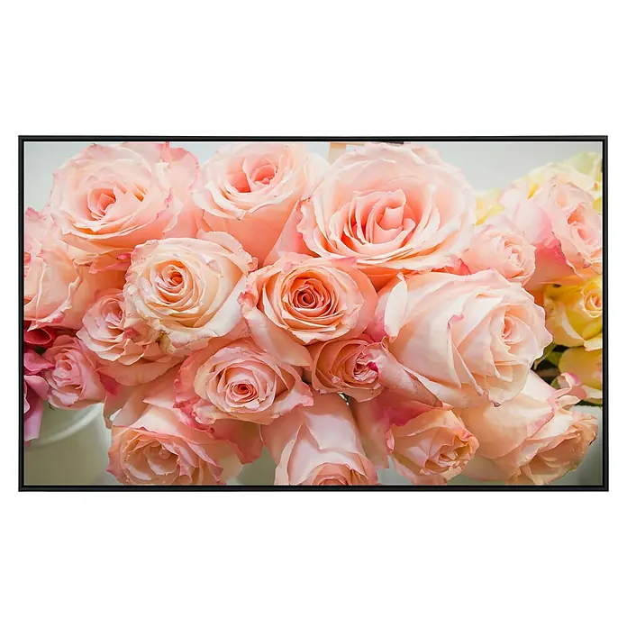 Papermoon Infrarot-Bildheizkörper Rosa Rosen 3 - 60 x 60 cm, 350 W - Vorderansicht