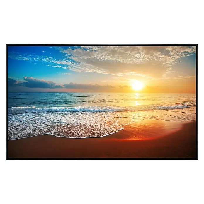Papermoon Infrarot-Bildheizkörper Strand Sonnenuntergang 2 - 60 x 60 cm, 350 W - Vorderansicht