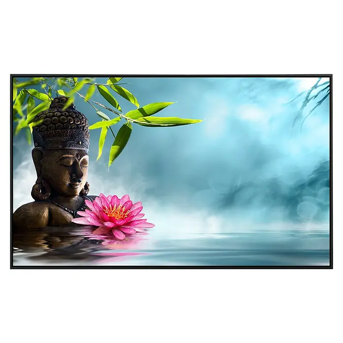 Papermoon Infrarot-Bildheizkörper Buddha in Meditation - 120 x 60 cm, 1.200 W - Vorderansicht