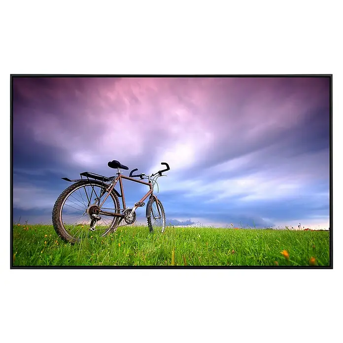 Papermoon Infrarot-Bildheizkörper Fahrrad in Grünland - 120 x 60 cm, 1.200 W - Vorderansicht