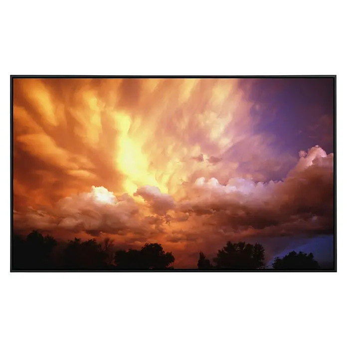 Papermoon Infrarot-Bildheizkörper Gewitterwolken bei Sonnenuntergang - 60 x 60 cm, 350 W - Vorderansicht