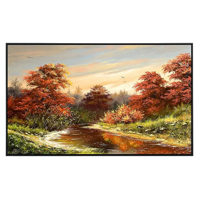 Papermoon Infrarot-Bildheizkörper Herbstlandschaft 2 - 100 x 60 cm, 600 W - Vorderansicht