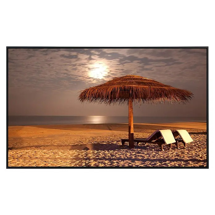 Papermoon Infrarot-Bildheizkörper Sunset Beach - 120 x 60 cm, 750 W - Vorderansicht