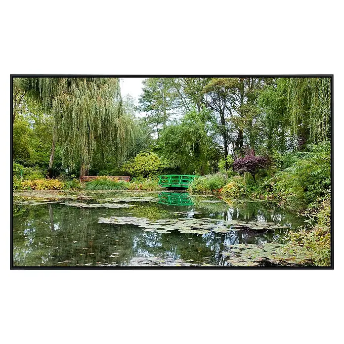 Papermoon Infrarot-Bildheizkörper Monets Garten 1 - 80 x 60 cm, 450 W - Vorderansicht