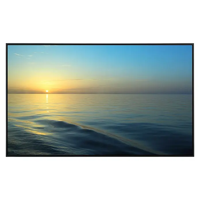 Papermoon Infrarot-Bildheizkörper Sonnenaufgang vom Bootsdeck - 60 x 60 cm, 350 W - Vorderansicht