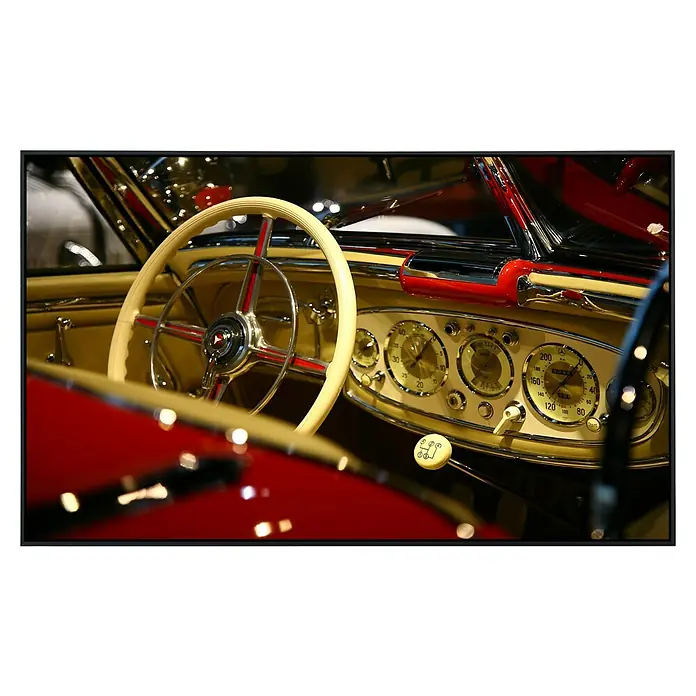 Papermoon Infrarot-Bildheizkörper Klassisches Benz Interieur - 120 x 60 cm, 750 W - Vorderansicht