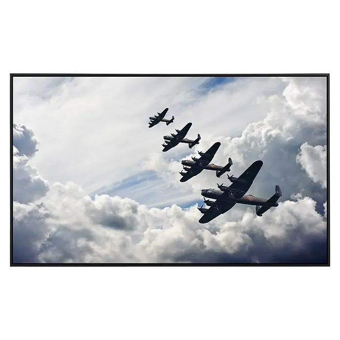 Papermoon Infrarot-Bildheizkörper Lancaster Bomber - 120 x 60 cm, 1.200 W - Vorderansicht