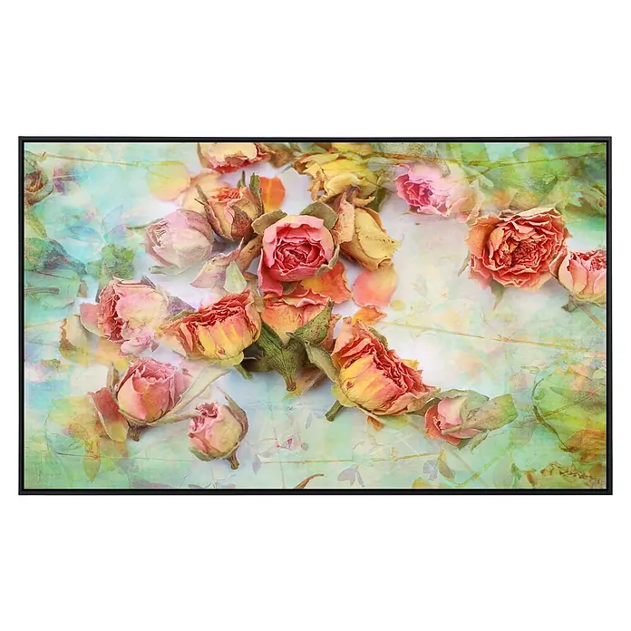 Papermoon Infrarot-Bildheizkörper Vintage Rosen 2 - 120 x 60 cm, 900 W - Vorderansicht