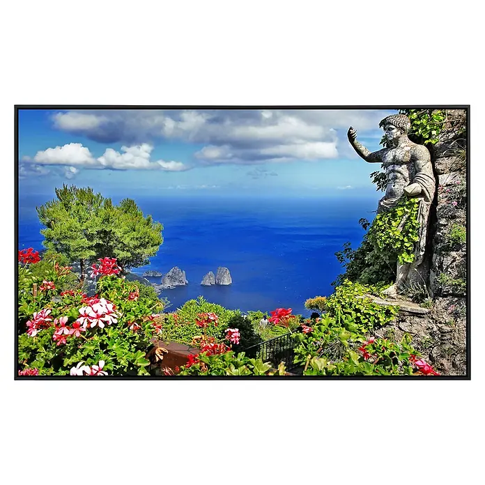 Papermoon Infrarot-Bildheizkörper Capri Island View - 100 x 60 cm, 600 W - Vorderansicht