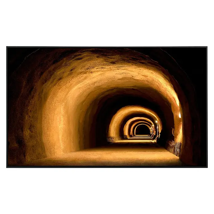 Papermoon Infrarot-Bildheizkörper Visuell dynamischer Tunnel - 120 x 60 cm, 1.200 W - Vorderansicht