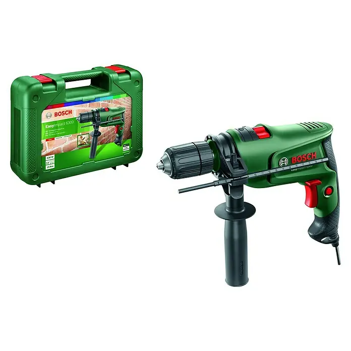 Bosch Schlagbohrmaschine Easy Impact 630 - 630 W, Leerlaufdrehzahl: 0 U/min - 3.000 U/min - Diagonale Ansicht