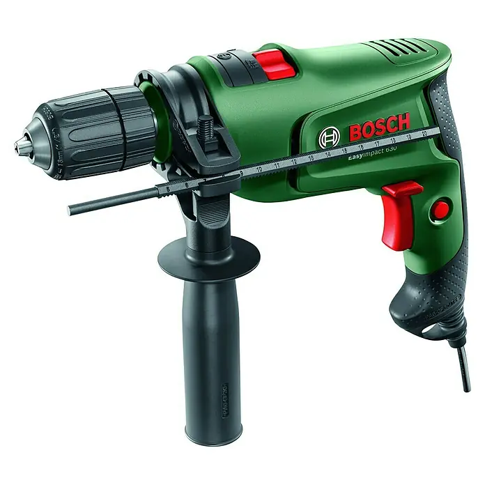 Bosch Schlagbohrmaschine Easy Impact 630 - 630 W, Leerlaufdrehzahl: 0 U/min - 3.000 U/min - Diagonale Ansicht