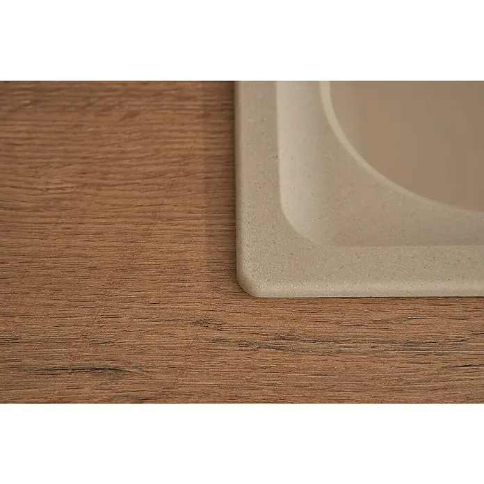 Respekta by Schock Einbauspüle Orlando - 100 x 50 cm, 1 Becken, Cristalite®, Beige - Detailaufnahme