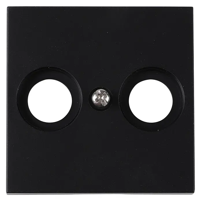 Q-Link Draaidimmer-afdekraam Duo S-line - Zwart, Kunststof - Vooraanzicht