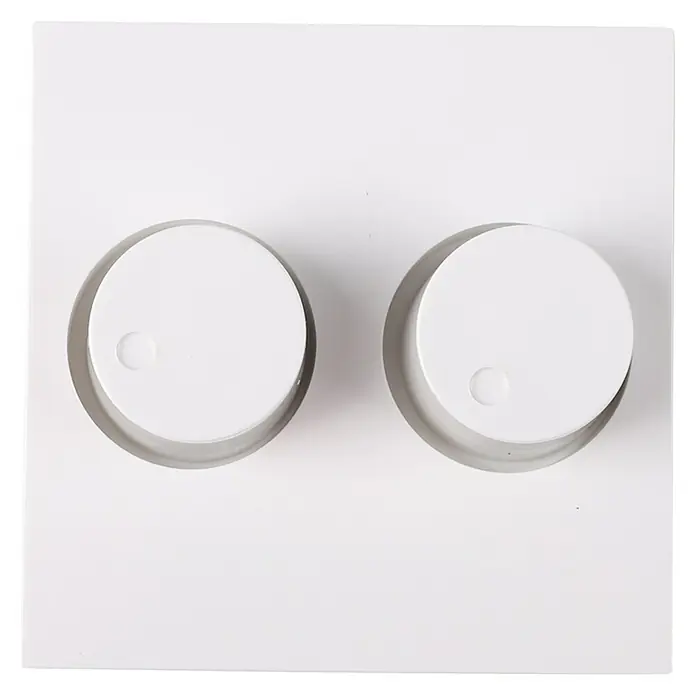 Q-Link Draaidimmer-afdekraam S-Line Duo - Polarwit, Kunststof - Vooraanzicht