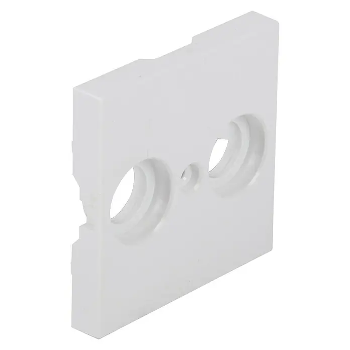 Q-Link Draaidimmer-afdekraam Duo S-line - Polarwit - Diagonaal zicht