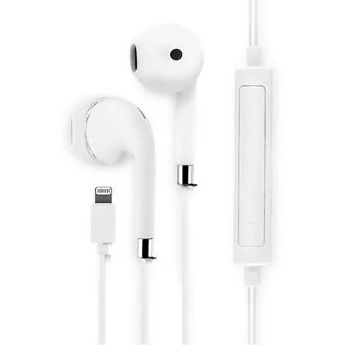 Metronic Auriculares para Iphone - Blanco, Longitud del cable: 1,2 m - Primer plano