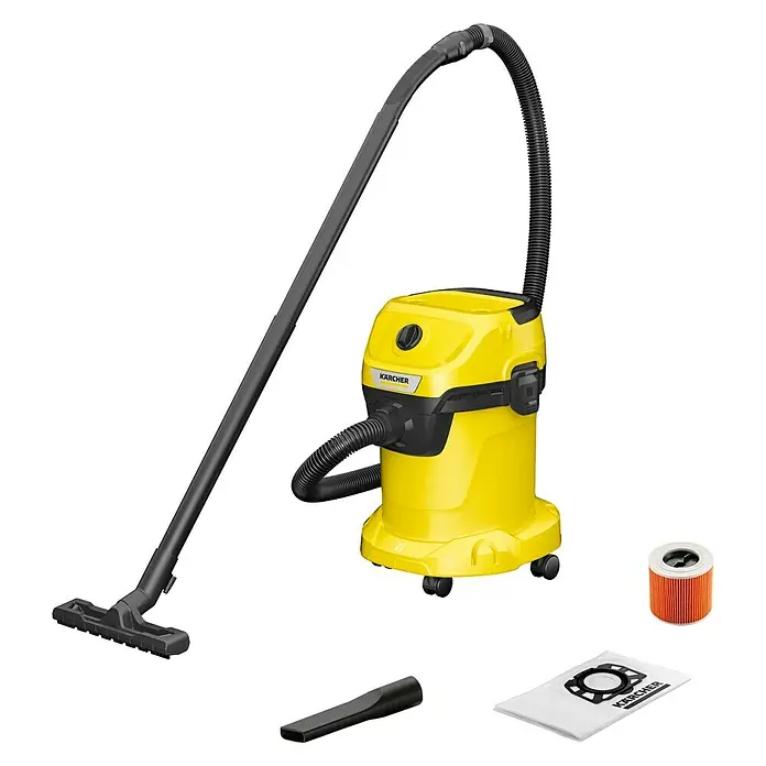 Kärcher Usisivač za mokro i suho usisavanje WD 3 V-17/4/20 - 1.000 W, 17 l - Dijagonalni pogled