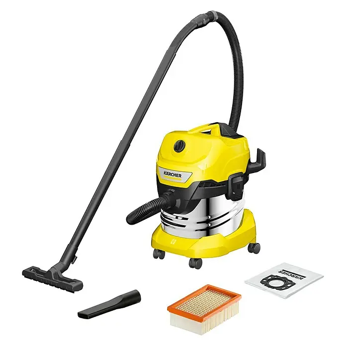 Kärcher Usisivač za mokro i suho usisavanje WD 4 S V-20/5/22 - 1.000 W, 20 l - Dijagonalni pogled