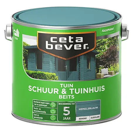 Cetabever  Houtbeits Schuur & Tuinhuis Hemelsblauw