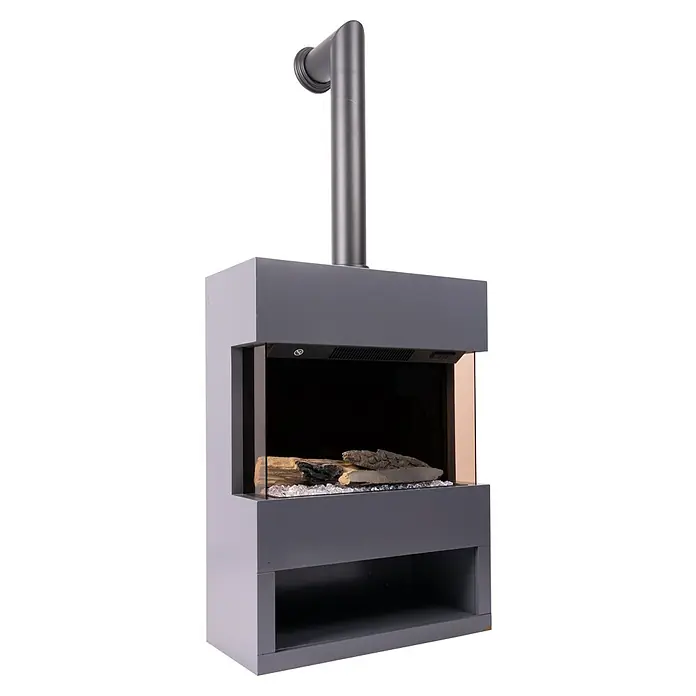Voltomat HEATING Električni kamin Malmo - 1.500 W, 25,1 x 55,6 x 76 cm - Dijagonalni pogled