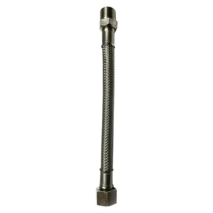 Armirano flexibilno crijevo - ⅜″, Duljina: 20 cm - Pogled odozgo