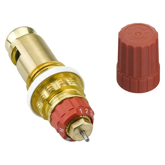 Danfoss Heizkörper-Ventileinsatz - ½″, Messing - Diagonale Ansicht