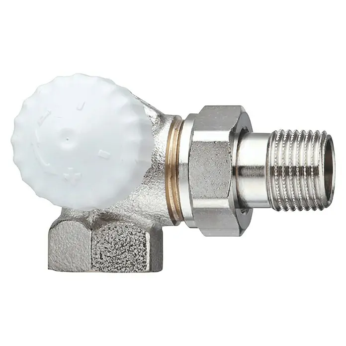 Heimeier Thermostat-Ventilunterteil V-exact II - ½″, Links - Rechte Seitenansicht