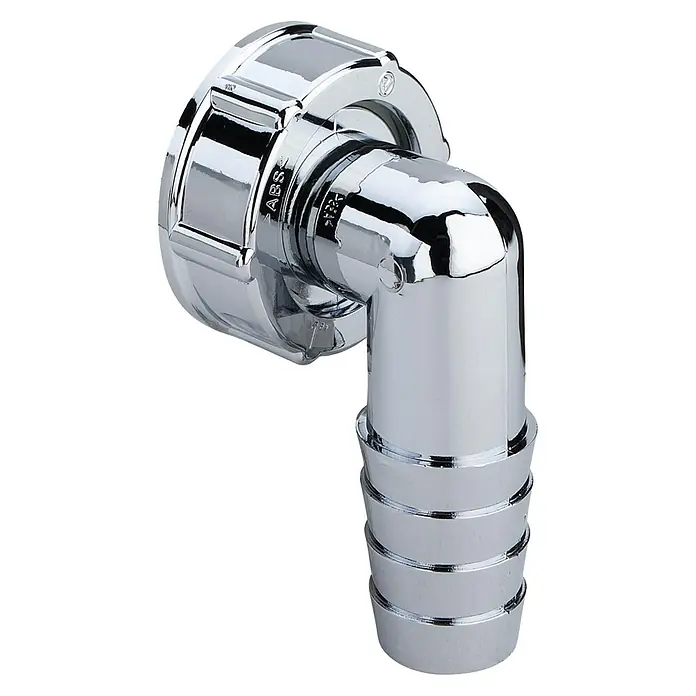 Winkelverschraubung - Durchmesser: 20 mm, Metall - Diagonale Ansicht