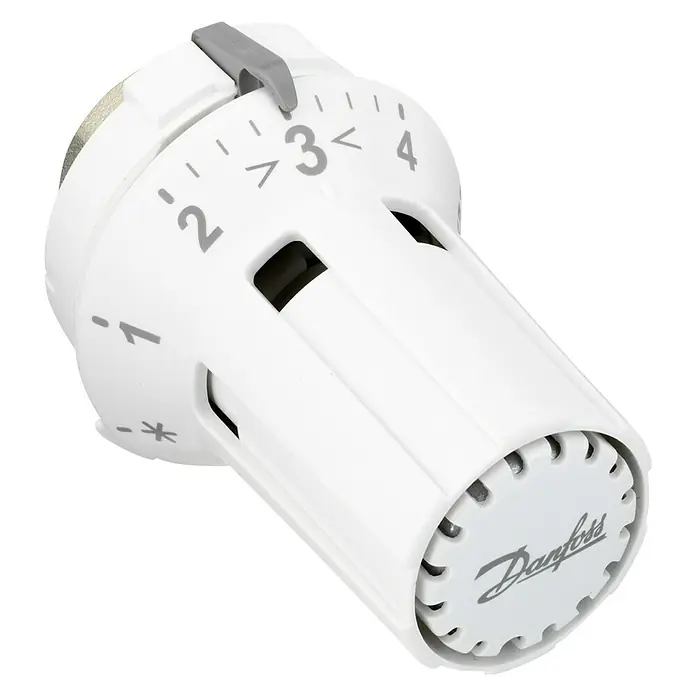 Danfoss Heizkörper-Thermostat RAW K5030 - Passend für: Danfoss RAW, Rändelmutter M30 x 1,5 - Diagonale Ansicht