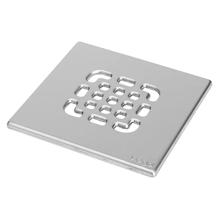 Viega Abdeckrost - 14,3 x 14,3 cm, Edelstahl - Diagonale Ansicht