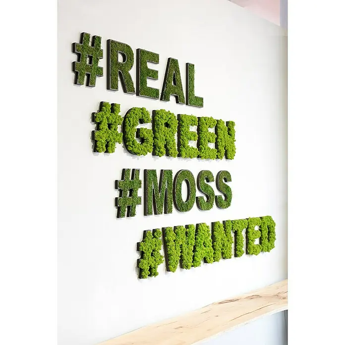 styleGreen Wandobjekt Piktogramm - Sonderzeichen Hashtag #, L x B x H: 20 x 3,5 x 25 cm - Stimmungsaufnahme