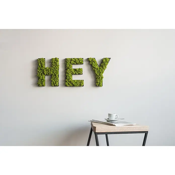 styleGreen Wandobjekt Piktogramm - Buchstabe E, L x B x H: 20 x 3,5 x 25 cm - Stimmungsaufnahme
