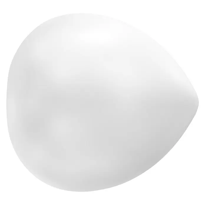 Tapa final Pauta - Blanco, 1 ud., Específico para: Barras para las cortinas de Ø 20 mm - Vista de perfil derecho