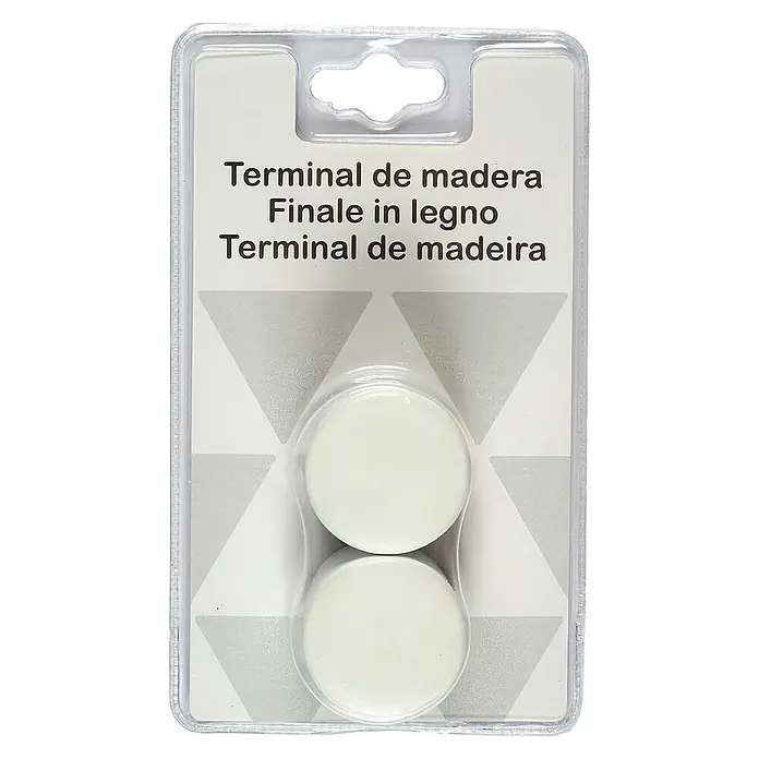 Tapones terminales Basic - Blanco, 2 ud. - Vista frontal