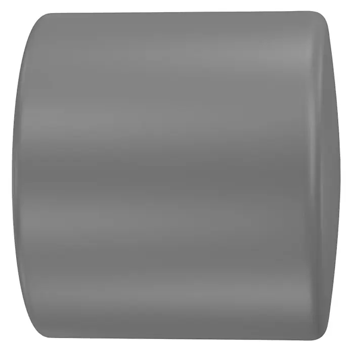 Tapones terminales Basic - Gris, 2 ud. - Vista frontal