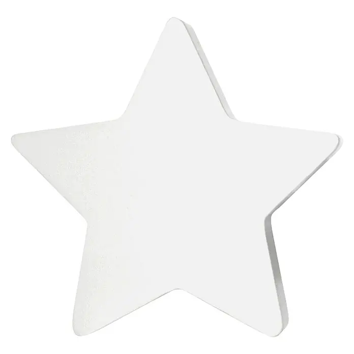 Tapa final Estrella - Blanco, 1 ud., Específico para: Barras para las cortinas de Ø 20 mm - Vista frontal