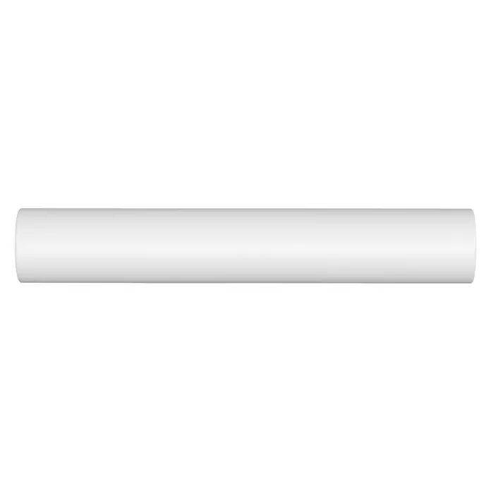 Barra para cortinas Basic - Blanco, Largo: 200 cm, Diámetro: 20 mm - Vista frontal