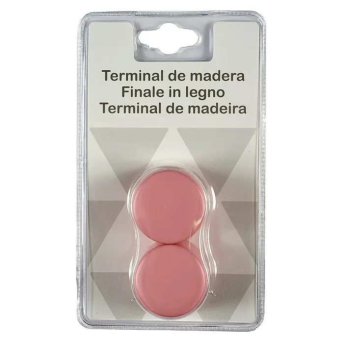 Tapones terminales Basic - Rosa, 2 ud. - Vista frontal